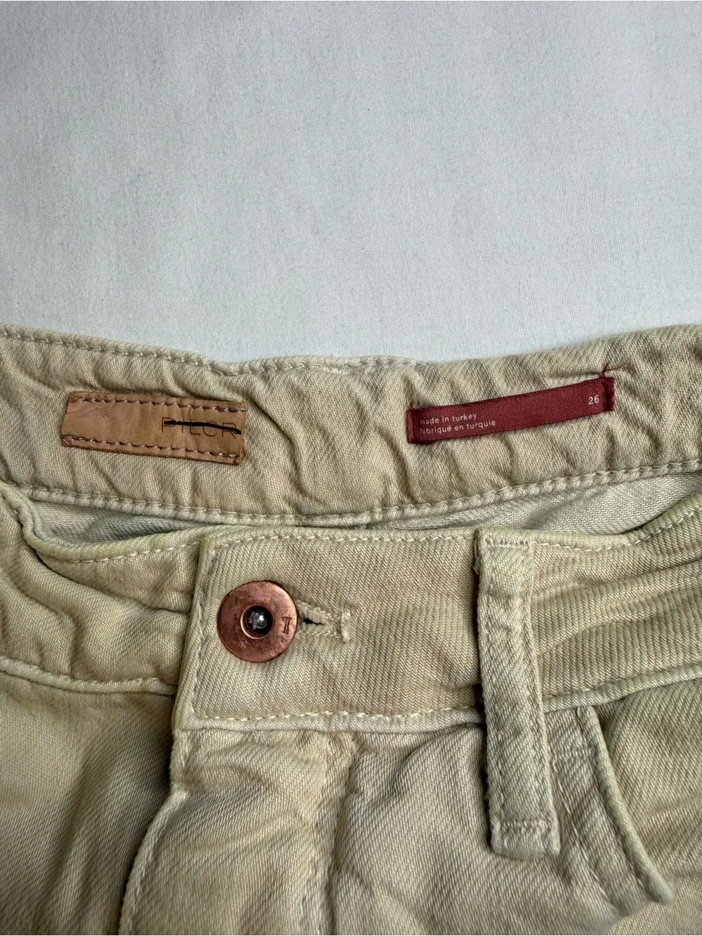 Pilcro Light Tan High-Rise Pants - Picture 4 of 13